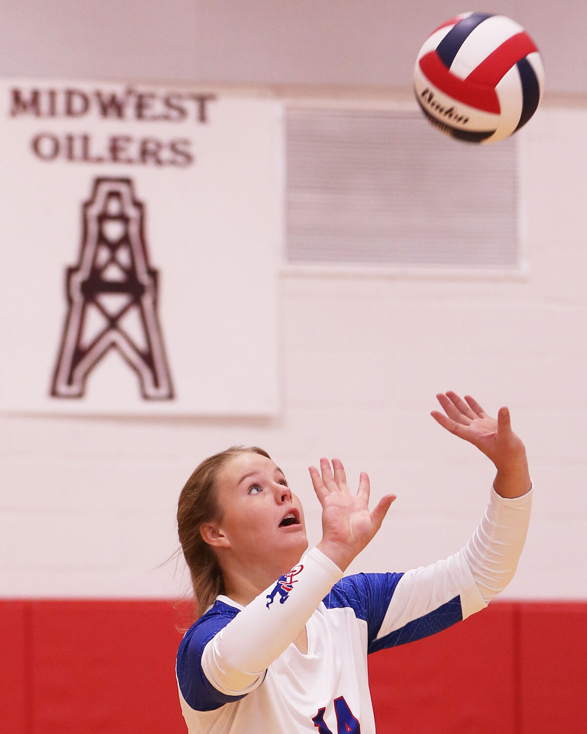 Braelyn Kozisek watches the ball travel